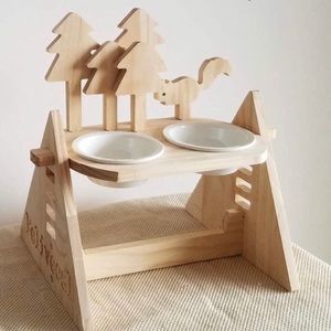 Adjustable Wooden Pet Bowls (new)